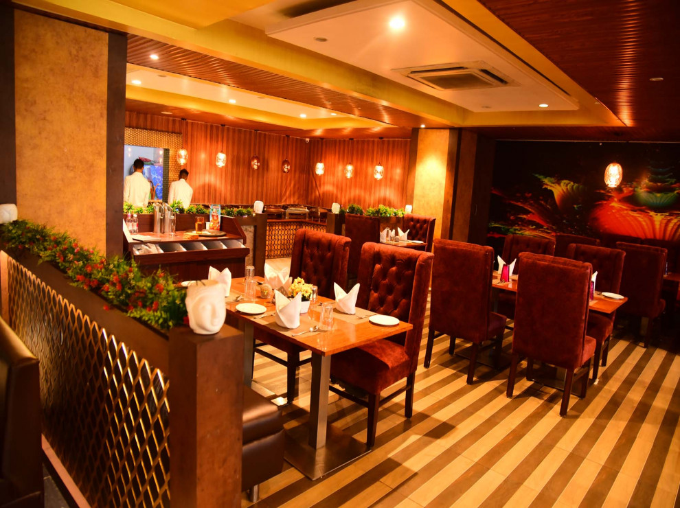 The Restaurant area view of Patliputra Hotels in Patna