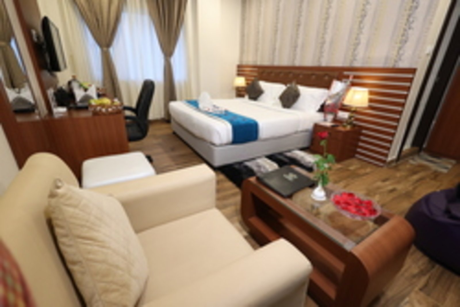 Luxury hotel room in Patna